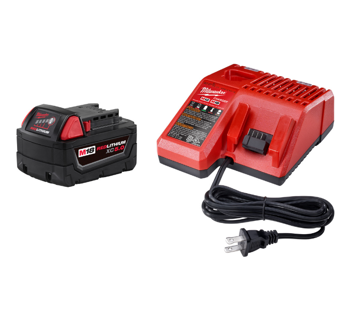 M18 Batería y Cargador 5.0 AMP Milwaukee