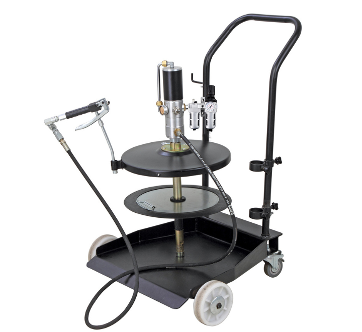 Engrasadora para Balde 20 kg (35 Libras) con Carrito Prolube