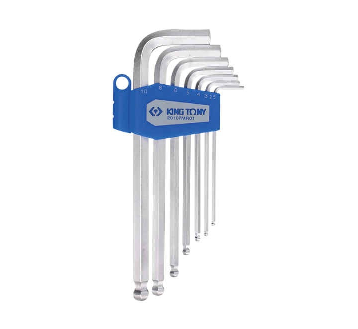 Juego de Llave L 7 Piezas Hex Larga 3/32" - 3/8" Bend King Tony