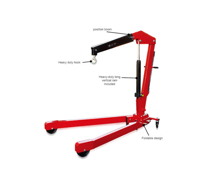 Grúa Hidráulica Plegable 1 Tonelada Big Red