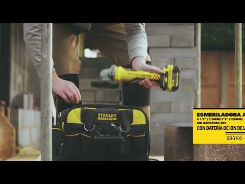 Esmeril Angular 5" 20 V 4 AH 2 Baterías + Cargador + 25 Discos STA8061 Stanley