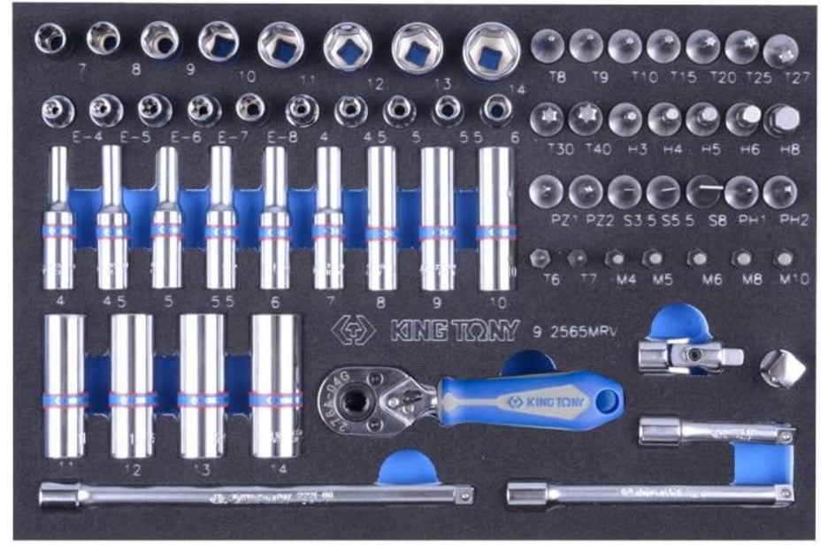 Juego de Socket 1/4" 4-14 mm 13 Piezas | King Tony - Herramientas