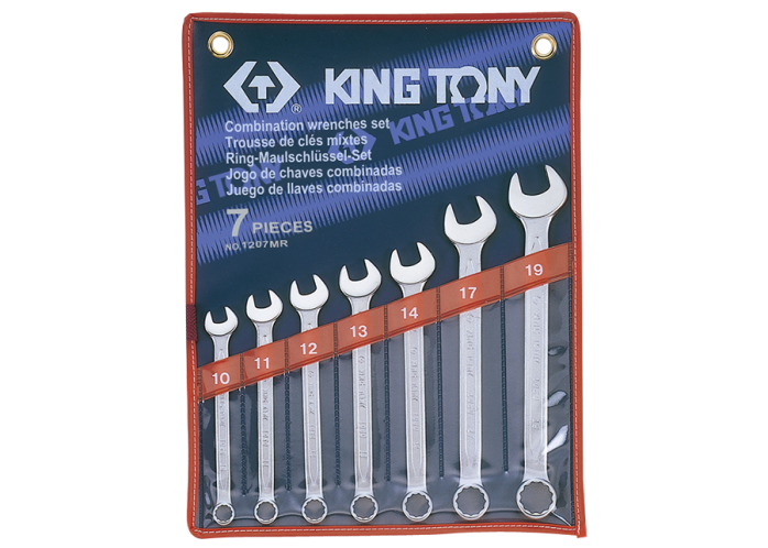 Juego de Llave Combinada 7 Piezas 10-19 mm | King Tony - Herramientas