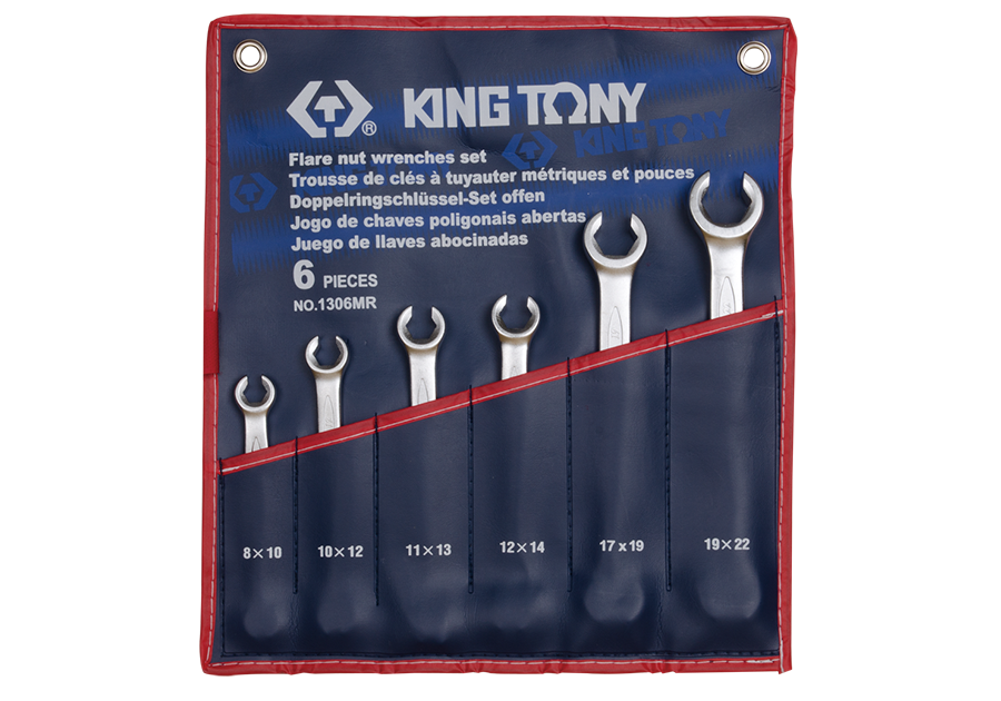 Juego de Llave Abocinada 8-22 mm 6 Piezas | King Tony - Herramientas