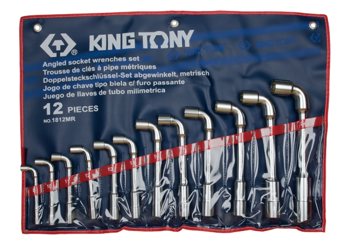 Juego de Llave Acodada Socket 8-24 mm 12 Piezas | King Tony - Herramientas