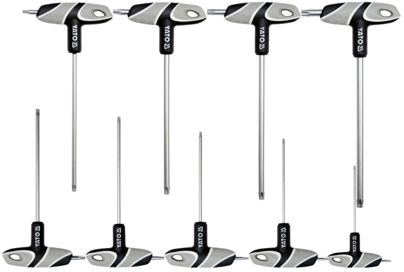 Imagen de Jgo de Llave L Torx C/Manubrio 9Pz T10-T50 - HT automotriz e industrial