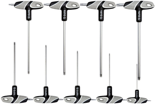 Imagen de Jgo de Llave L Torx C/Manubrio 9Pz T10-T50 - HT automotriz e industrial