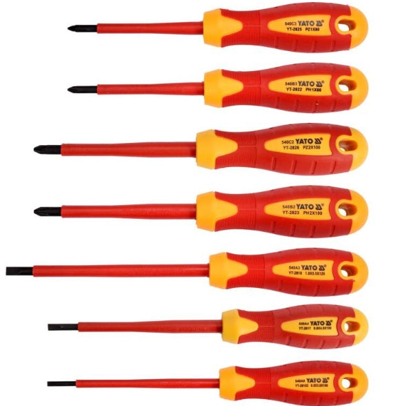 Imagen de Jgo de Destornilladores Aislante 1000V 7 Pz. - HT automotriz e industrial