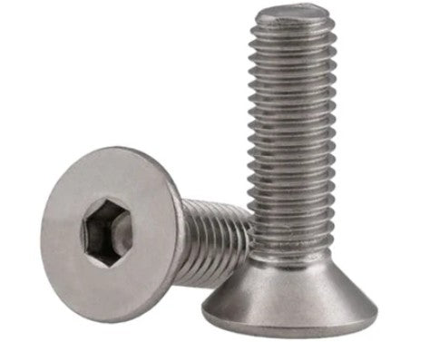 Tornillo Cab. Plana Allen Inox 304 1/4-20 x 2" UNC | HT Panamá