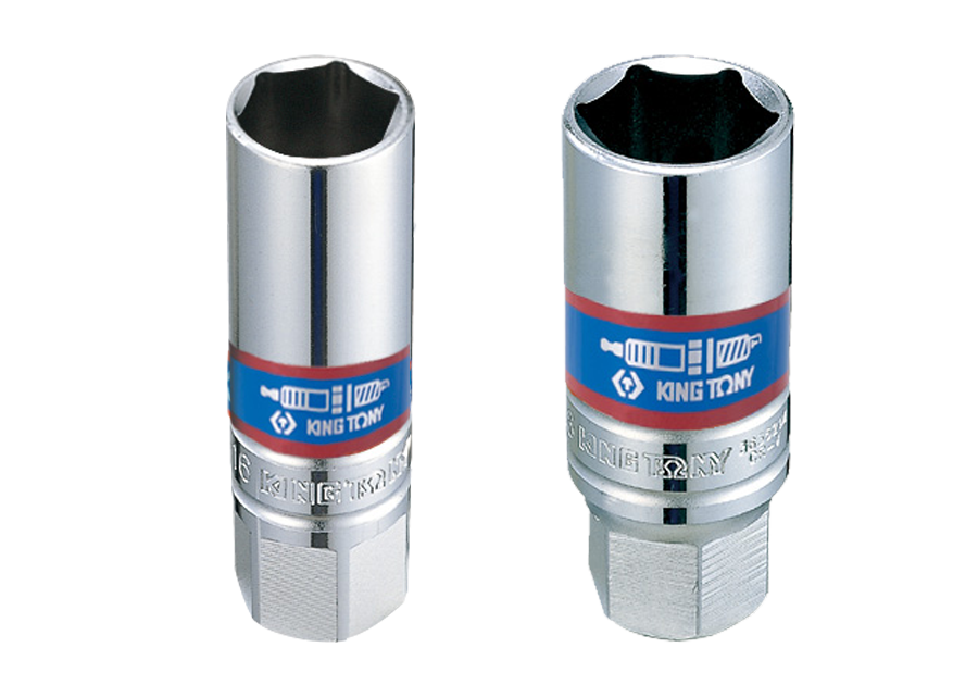 Socket para Bujias 3/8" x 21mm (13/16") Caucho King Tony 363521 - foto oficial fabricante