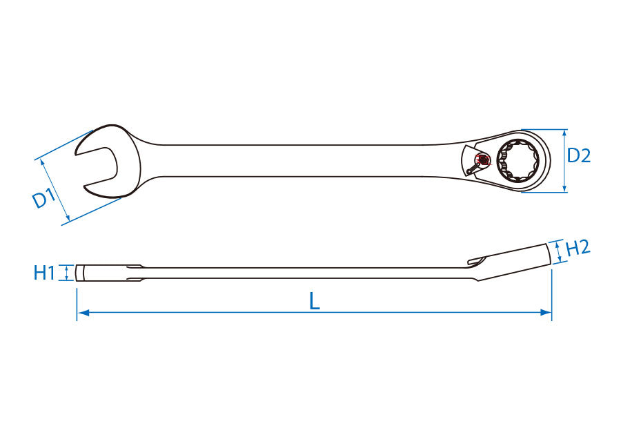 Llave Combinada de Velocidad 19 mm King Tony
