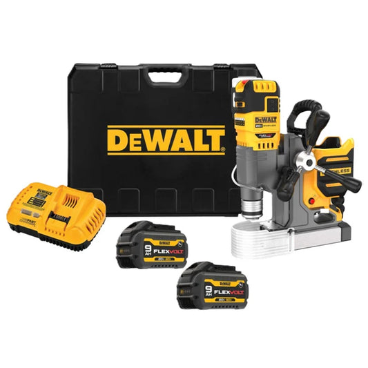 Taladro electromagnetico 2" 20V + 2 Bat 9 amp Flexvolt + Cargador + maleta - Herramientas - DEWALT