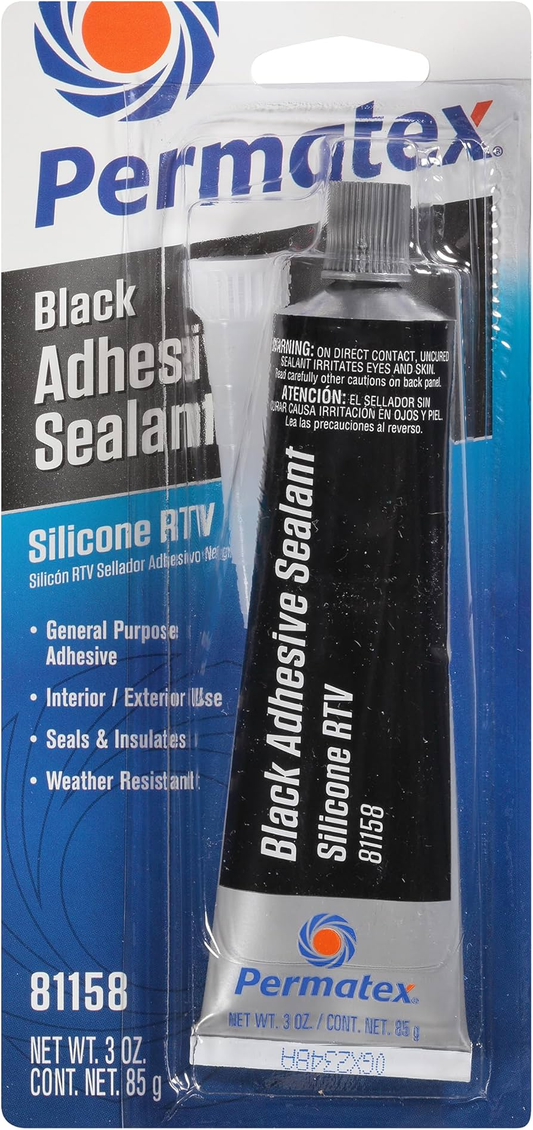 Imagen de Silicon Negro Rtv Blister 3.0 OZ. - HT automotriz e industrial