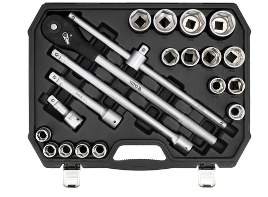 Juego de Socket 1/4" de 25 Piezas | Yato