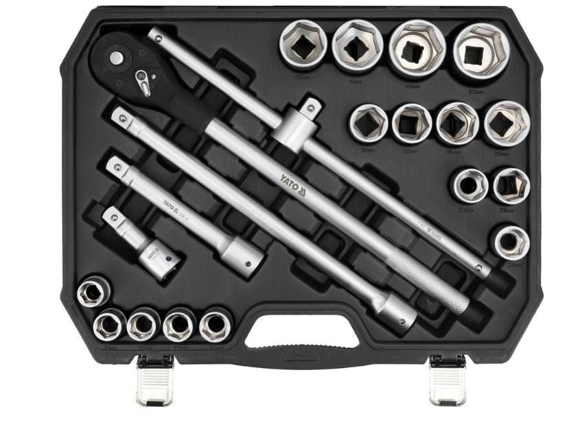 Juego de Socket 1/2" para Rueda 17 19 21 mm 3 Piezas | Yato - Herramientas