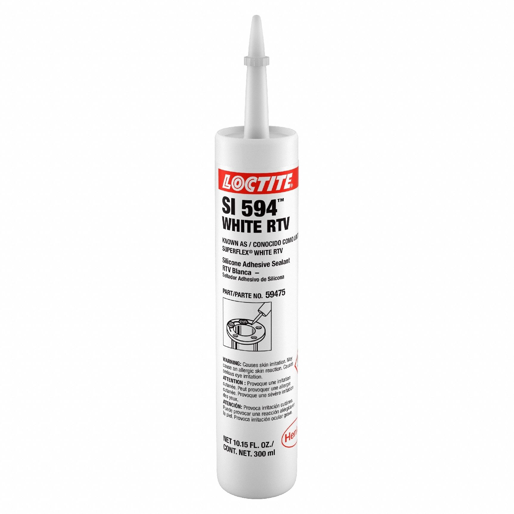 Imagen de Silicona de Cartucho Color Blanco Rtv 300 Ml (TEROSON) - HT automotriz e industrial