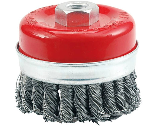 Imagen de Cepillo Copa Entorchado Acero Gris 4"X14MM - HT automotriz e industrial