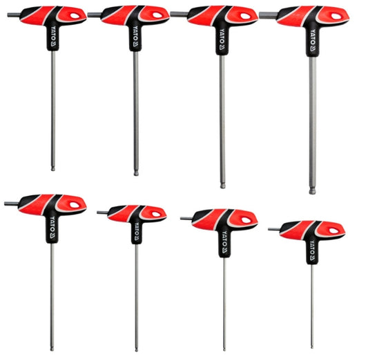 Imagen de Jgo de Llave L Cabeza Hexagonal C/Manubrio 8Pz 2.5-10mm - HT automotriz e industrial