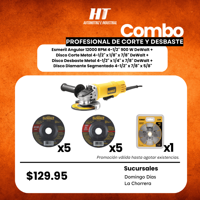 Combo Profesional de Corte y Desbaste DEWALT #8