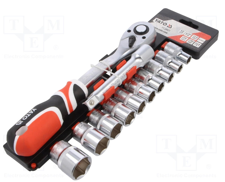 Juego de Socket 1/2" 10-24 mm 12 Piezas Yato