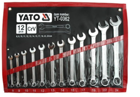 Juego de Llave Combinada 12 Piezas 8-24 mm Yato