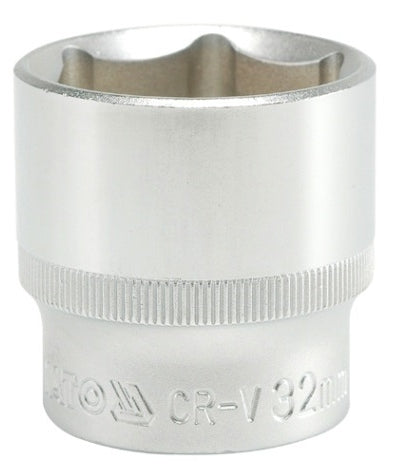 Socket Corto 1/2" x 34 mm 6 Puntas Yato