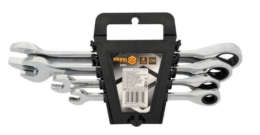 Juego de Llave Combinada 4 Piezas 10-19 mm Ratchet Vorel