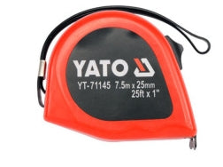 Cinta Métrica Pro 7.5 m x 25 mm / 25 ft x 1" | Yato