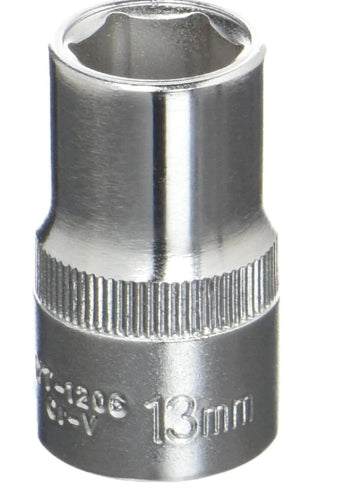 Socket Corto 1/2" x 13 mm 6 Puntas Yato