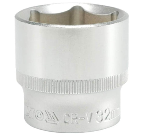 Socket Corto 1/2" x 32 mm 6 Puntas Yato