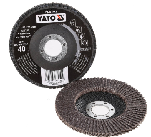 Disco Desbaste Laminado 4-1/2" Grano 80 | Yato