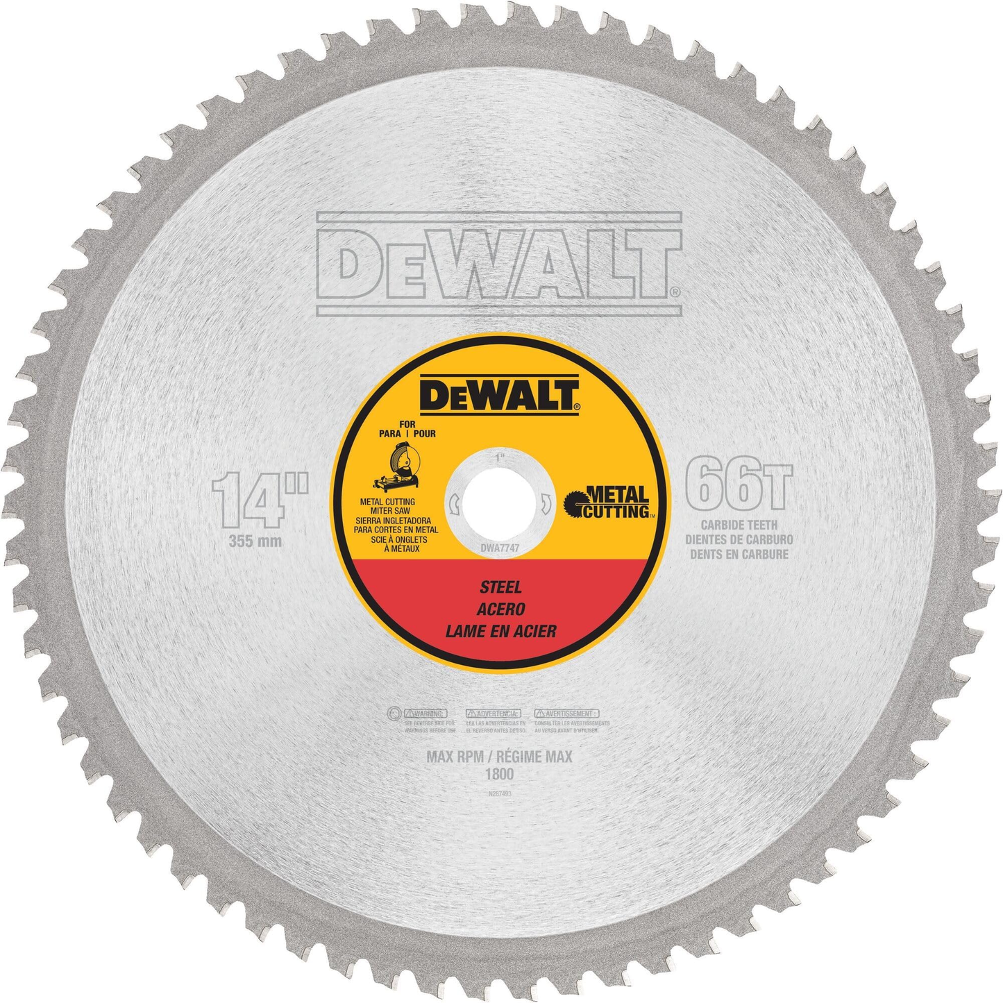 Hoja de Sierra de Corte de Metal de 355 mm 66T DeWalt | DeWalt