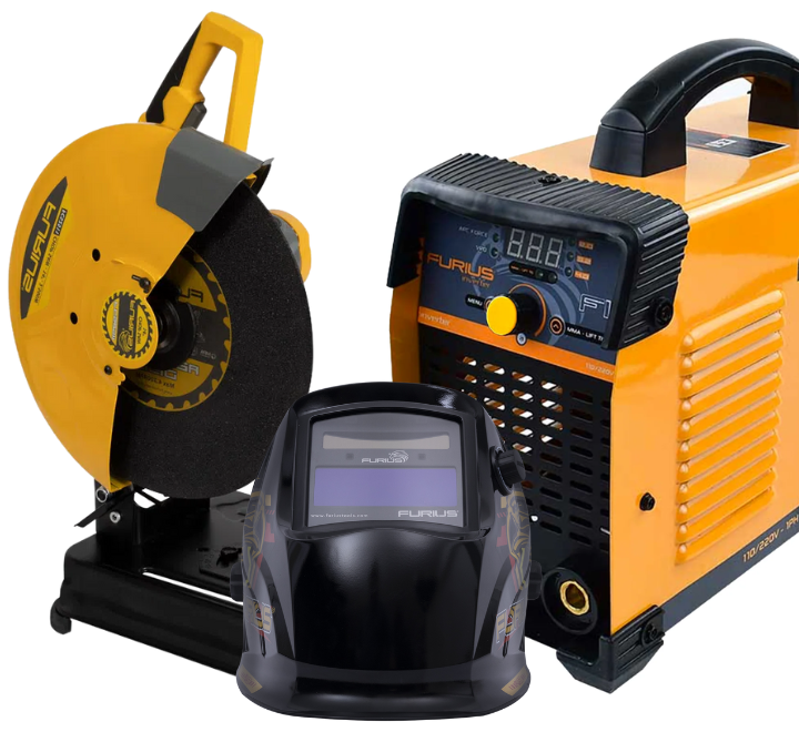 Kit de Soldadura Fix 251 Inversor - 250 AMP - 110/220V MMA/TIG + Careta Fenix 50 + Lift Digital + Tronzadora Furius