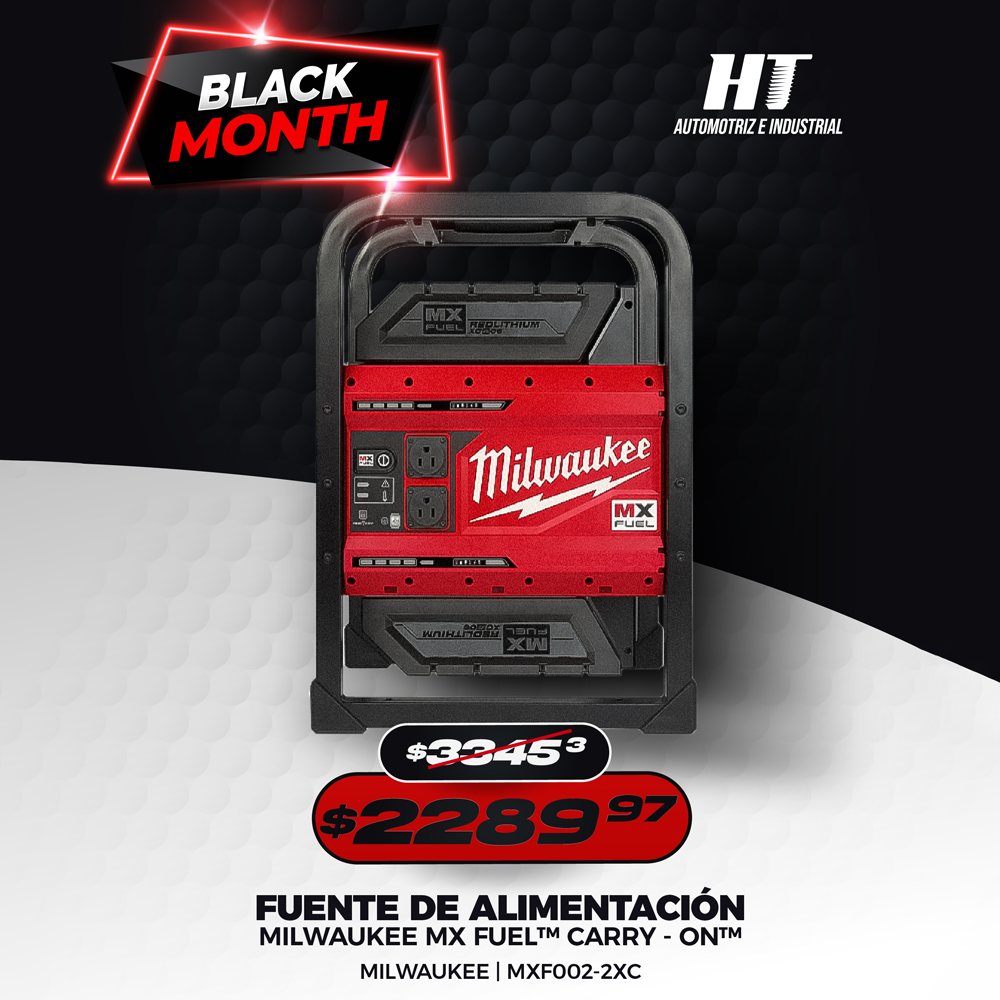 Black Month Fuente de Alimentación Milwaukee