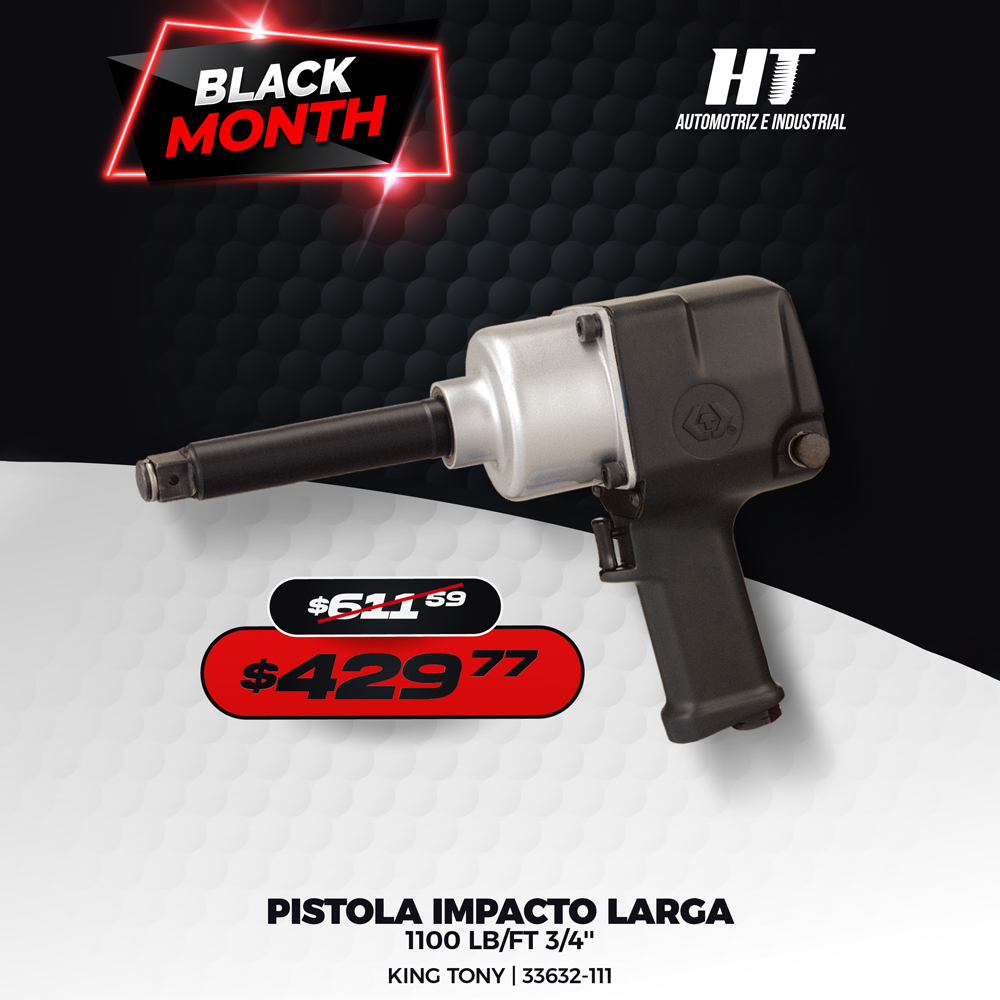 Black Month Pistola de Impacto Larga King Tony