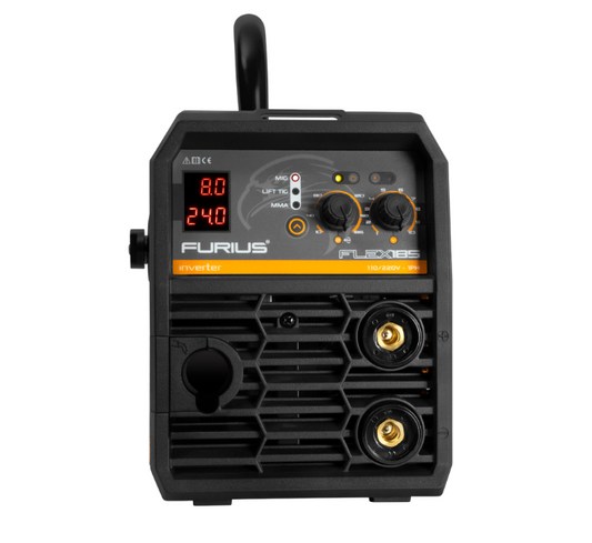 Máquina para Soldar Tipo Inversor Multipropósito Furius Flex185 160 AMP 5 Kg 110V/220V