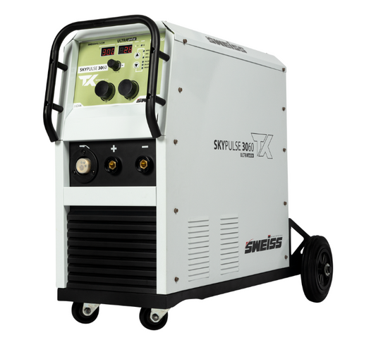 Soldador SKYPULSE 3060 TX-300 AMP Monofásico 220V-Compacta 15 Kg + Antorcha Sweiss