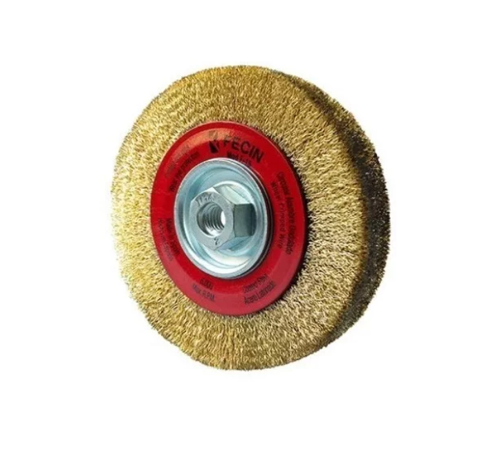 Cepillo Circular Latonado 6" x 5/8-11 Fecin