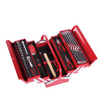 Caja de Herramientas Plegable 5 Gavetas 17" 64 Piezas | Big Red
