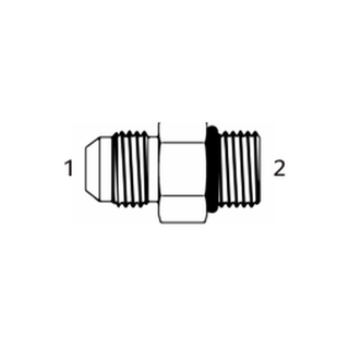 Adaptador Hid. Jic 37 Macho 1/2" Por Or Boss Macho 1/2" | Continental