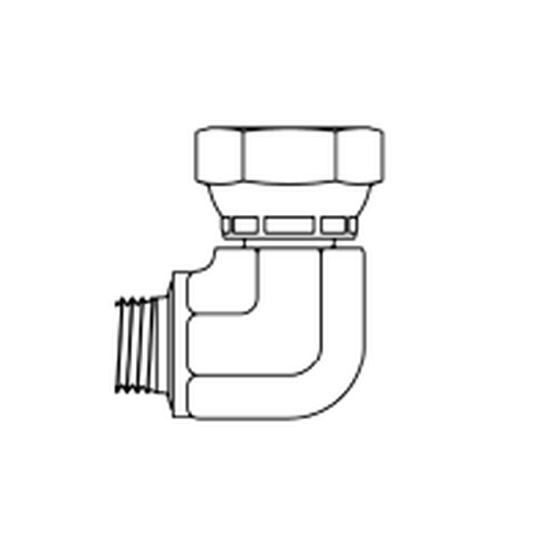Imagen referencial - Adaptador hidraulico Continental (diagrama tecnico oficial). Ver ficha tecnica para las roscas y tamano exacto del SKU.