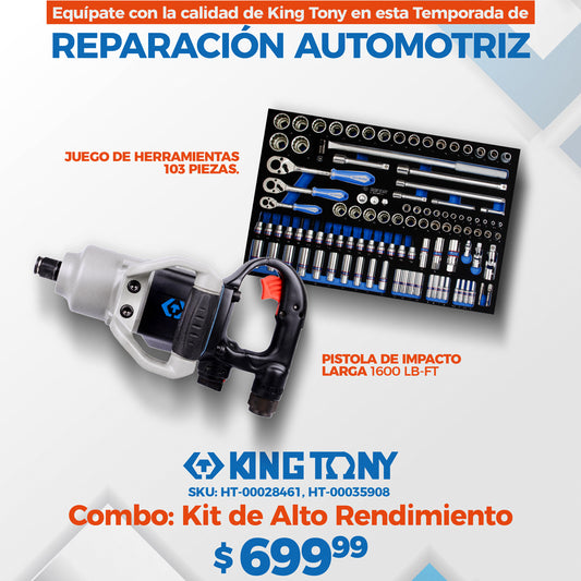 Combo Kit de Alto Rendimiento King Tony