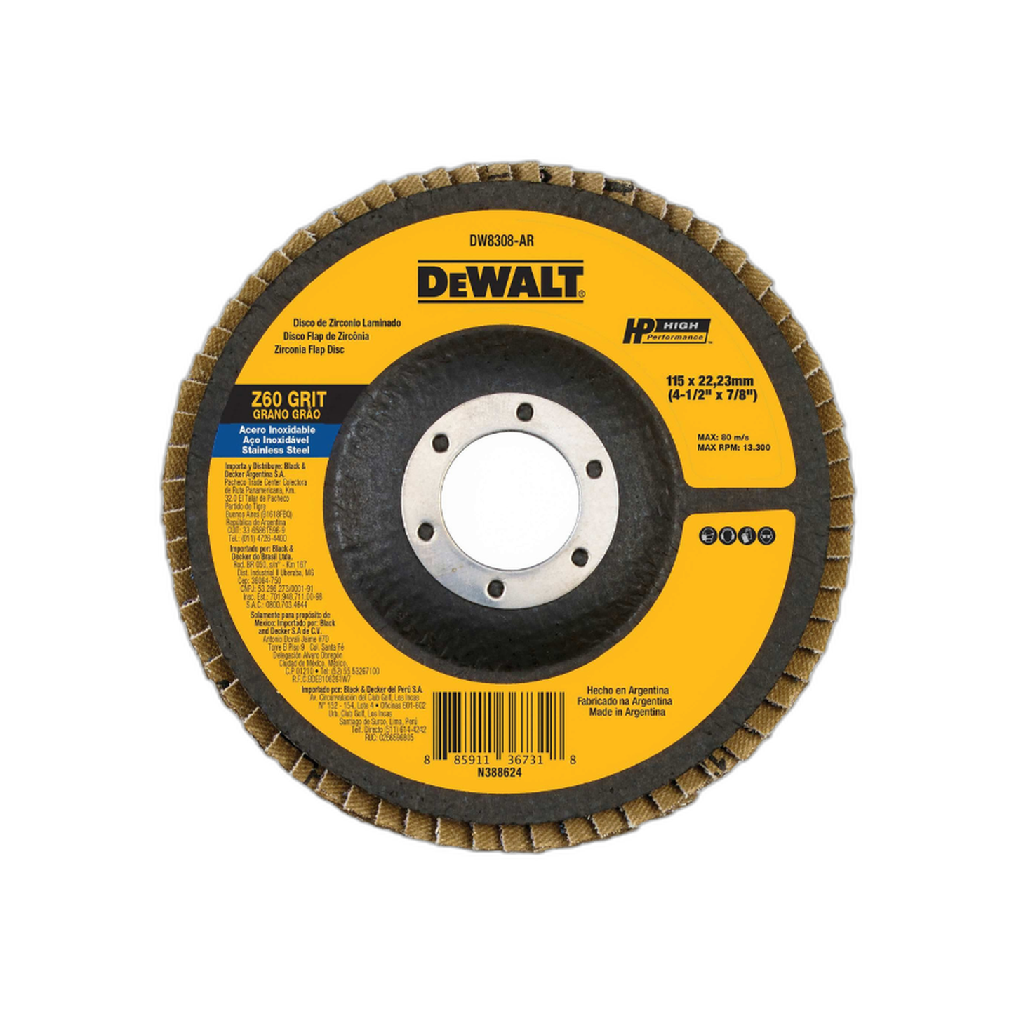 Disco Desbaste Laminado 4-1/2" Z40 | DeWalt