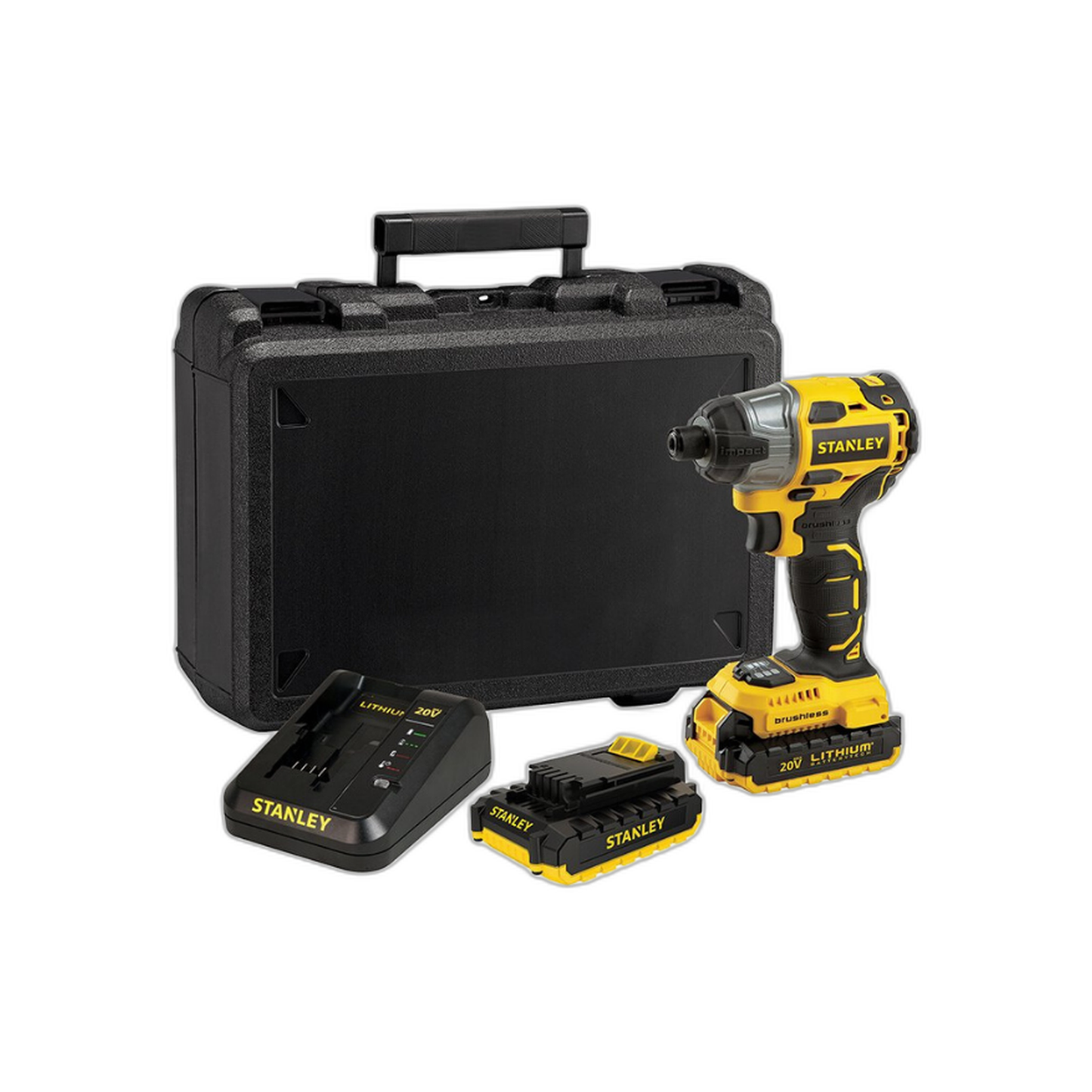 Atornillador de Impacto 20 V + Maletín | Stanley