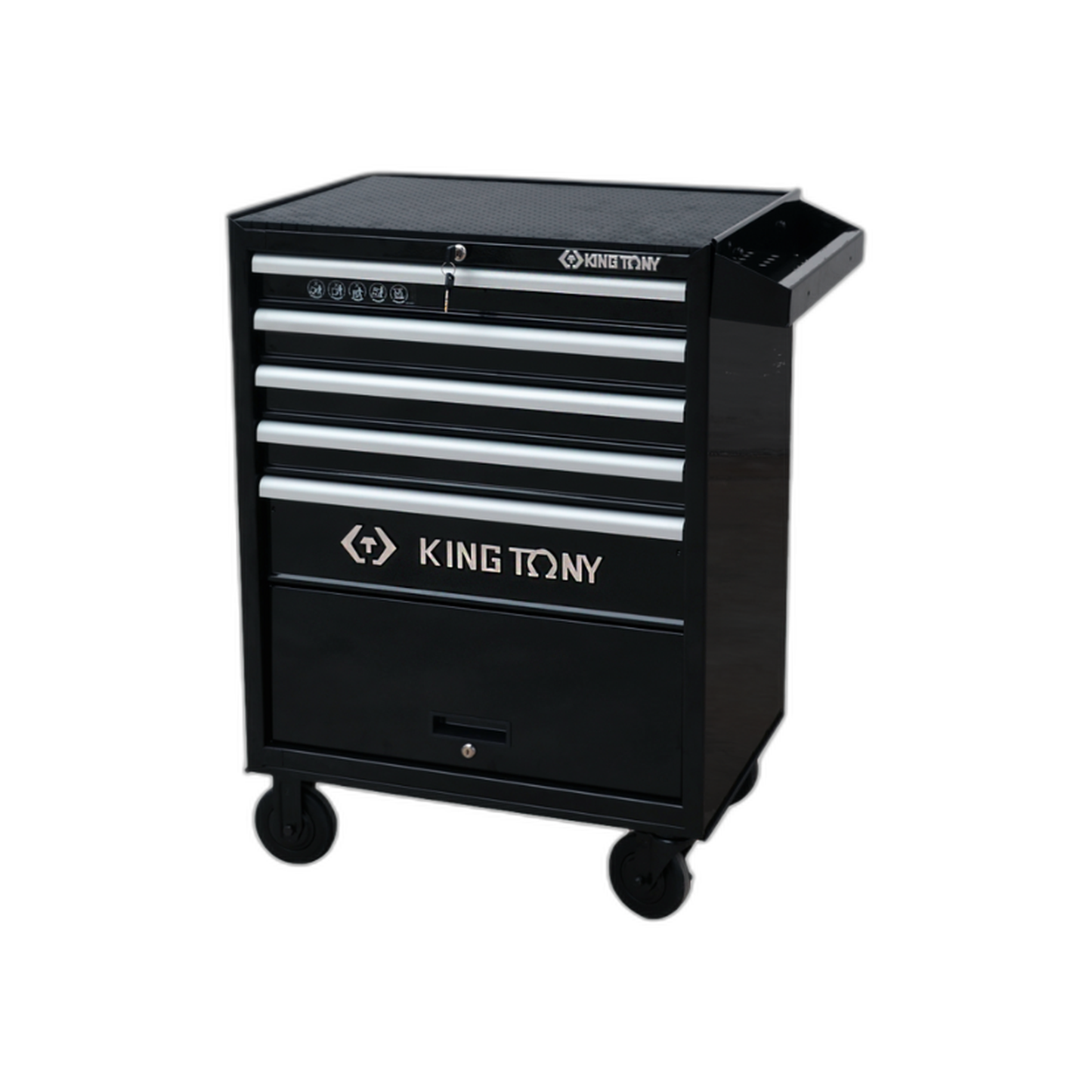Caja de Herramientas 5 Gavetas con Rueda 22" Color Negro | King Tony