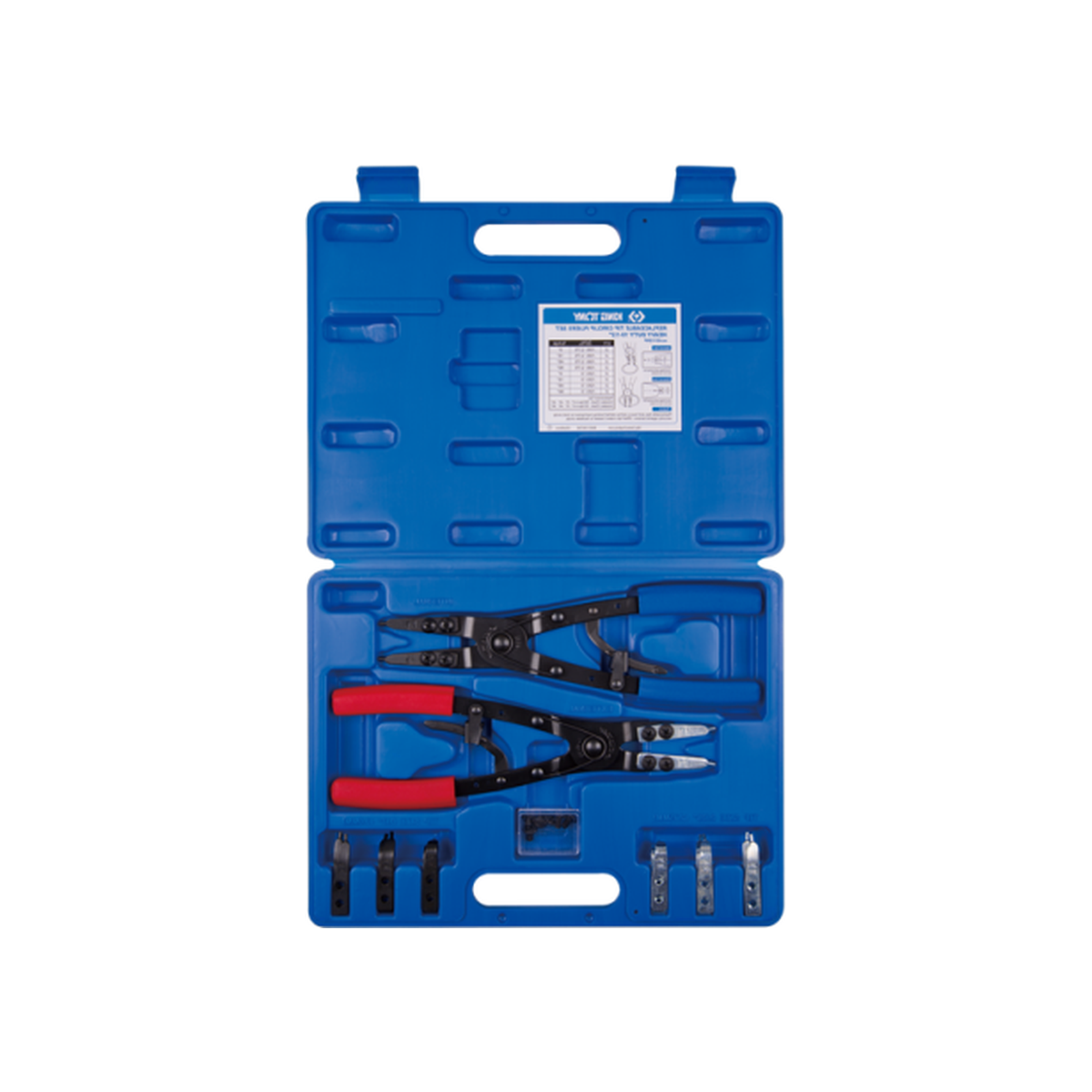 Juego de Alicate Arandela Interior/Exterior Intercambiable 10-1/2" 15 Piezas | King Tony