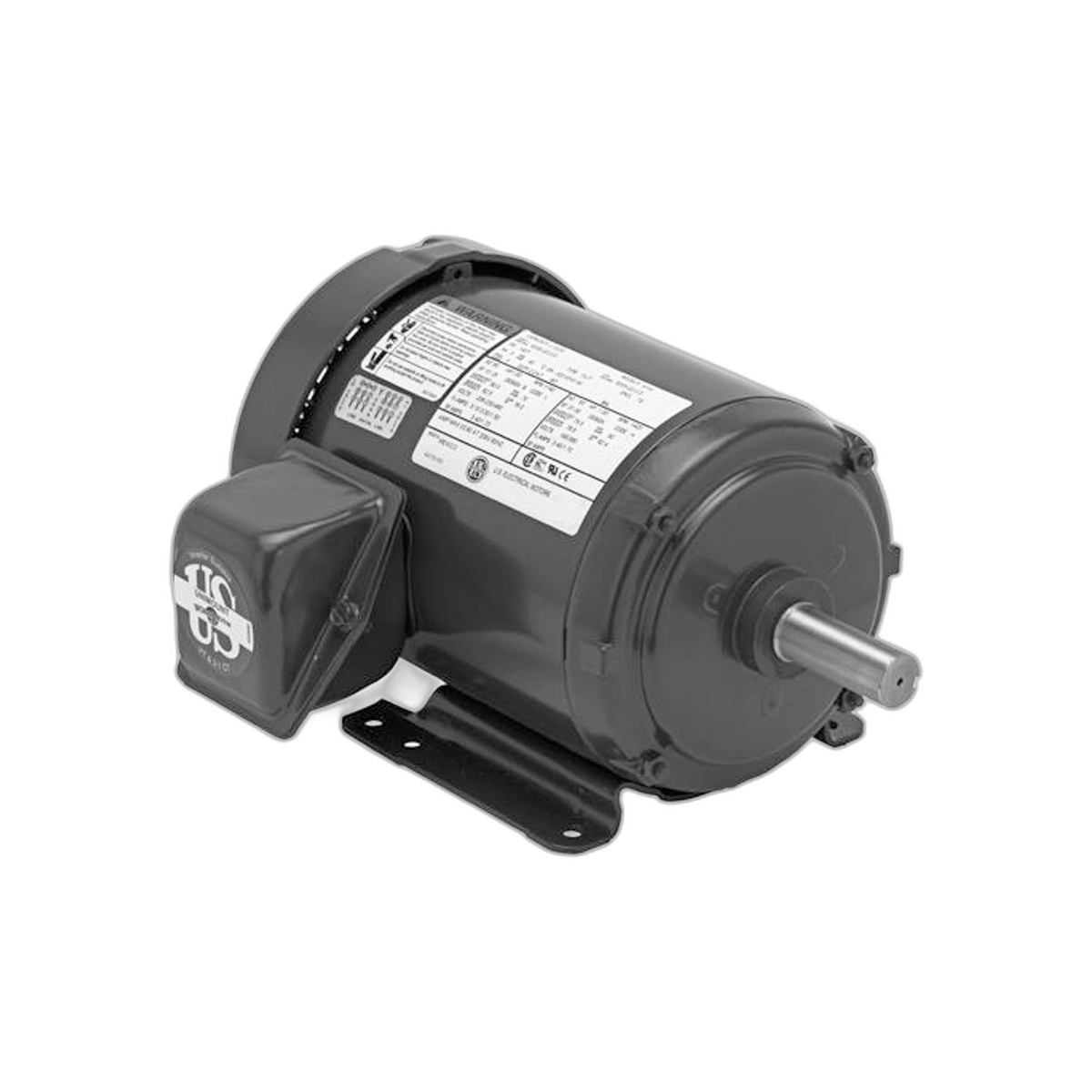 Motor Electrico Trifasico 1 HP, 1800 Rpm, Frame 143T, Ac208-230/460 V, Tefc | US Motors