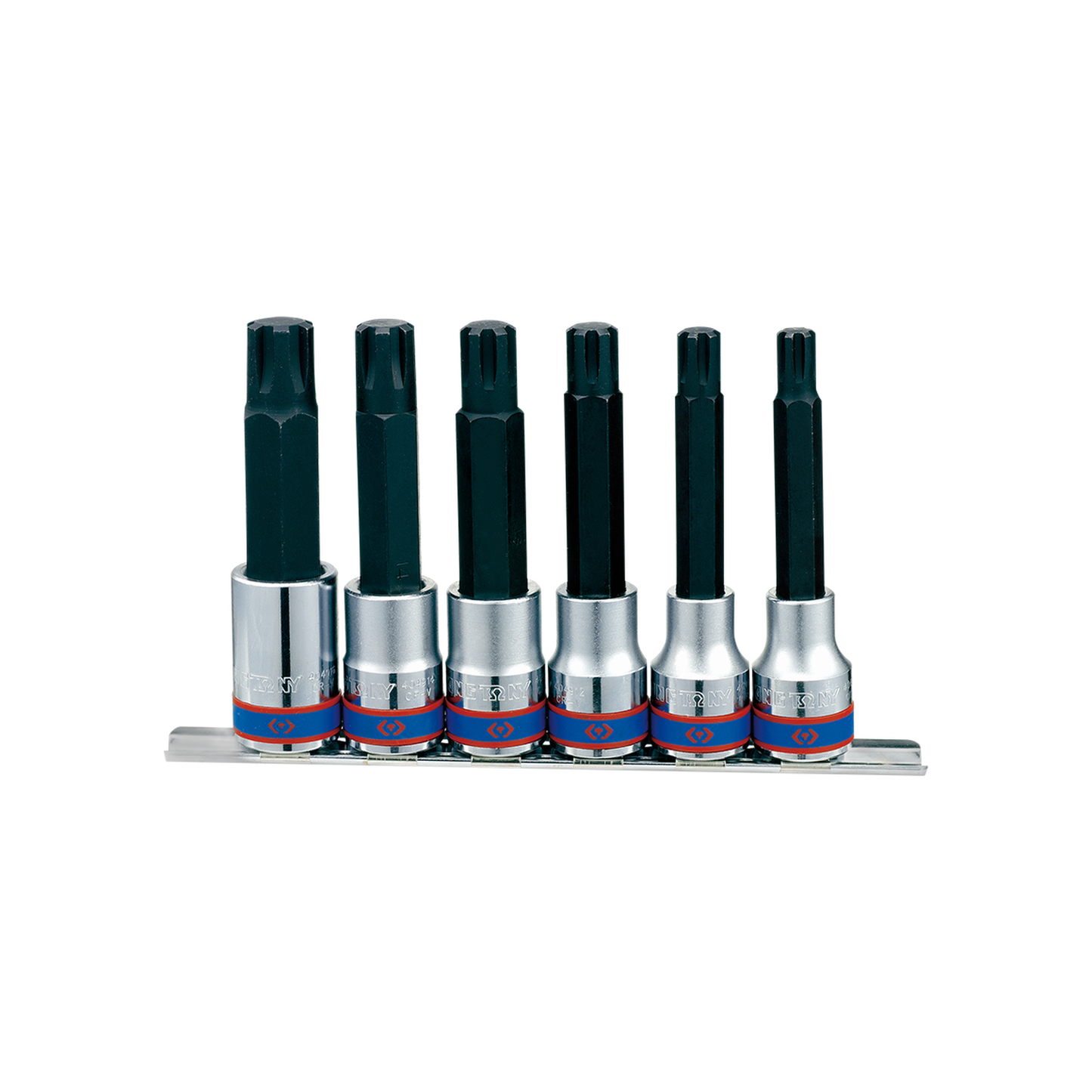 Juego de Socket Punta Ribe Larga 1/2" 9-16 mm 6 Piezas | King Tony