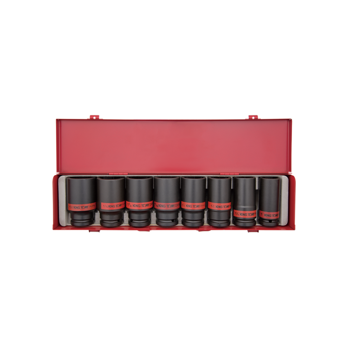 Juego de Socket de Impacto Largo 3/4" 1"-1-1/2" 8 Piezas | King Tony