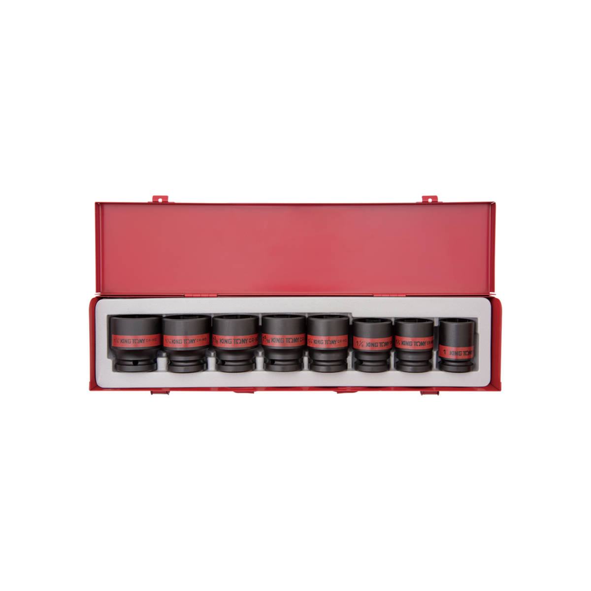 Juego de Socket de Impacto Corto 3/4" 1"-1-1/2" 8 Piezas | King Tony